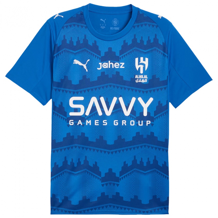 נשים תאו הרננדס #19 כחול לבן ג'רזי ביתית 2025/26 חולצה קצרה נשים תאו הרננדס #19 כחול לבן ג'רזי ביתית 2025/26 חולצה קצרה