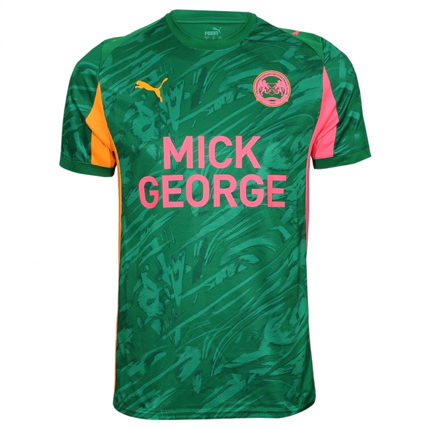 נשים פיטרבורו יונייטד ירוק ורוד חולצת שוער 2025/26 חולצה קצרה