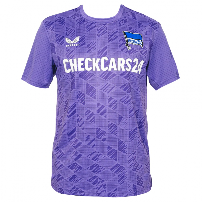 נשים הרטה ברלין סגול לבן חולצת שוער 2025/26 חולצה קצרה