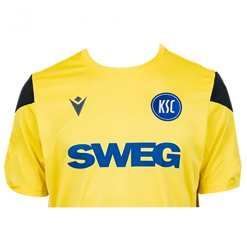 נשים סופיאן חיכמאת #22 צהוב שחור חולצת שוער 2025/26 חולצה קצרה