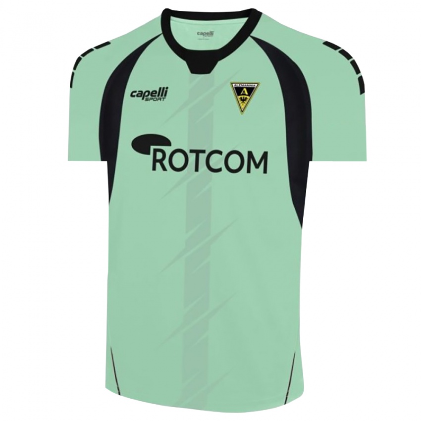 נשים עדנאן צ'יקיץ' #22 ירוק דשא שחור חולצת שוער 2025/26 חולצה קצרה