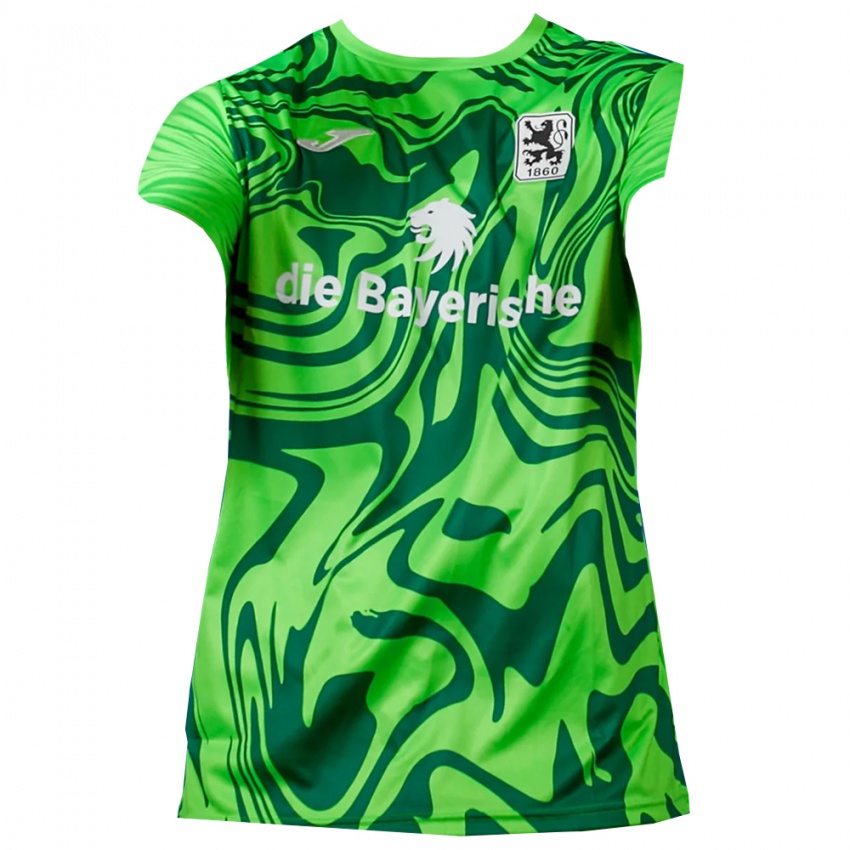 נשים מינכן 1860 ירוק אביב חולצת שוער 2025/26 חולצה קצרה