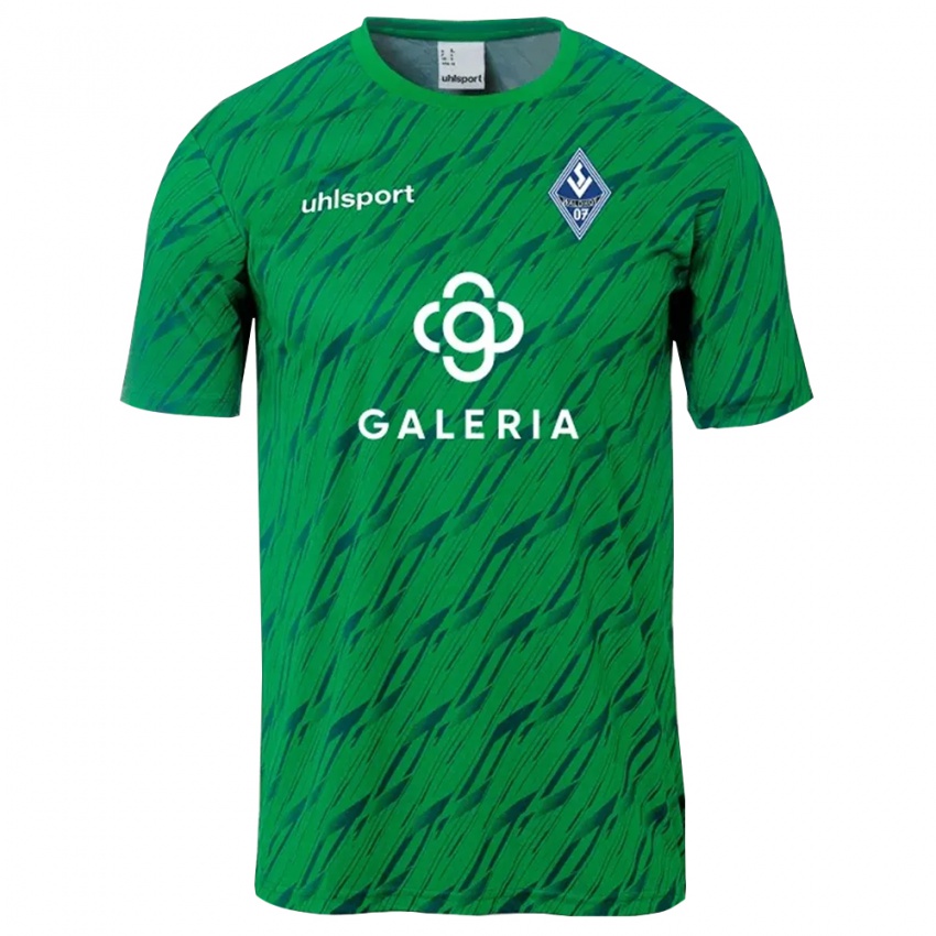 נשים וולדהוף מנהיים ירוק לבן חולצת שוער 2025/26 חולצה קצרה