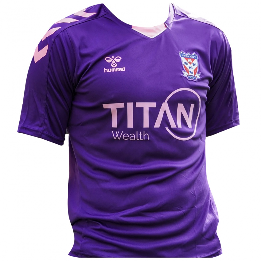 נשים יורק סיטי סגול ורוד חולצת שוער 2025/26 חולצה קצרה