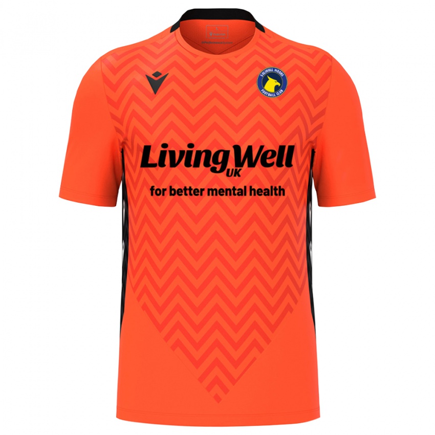 נשים סוליהאל מורס כתום שחור חולצת שוער 2025/26 חולצה קצרה