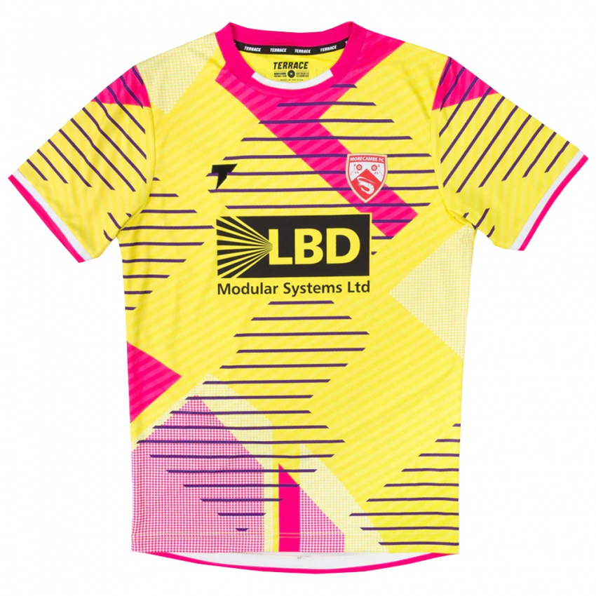 נשים מורקאמב ורוד צהוב חולצת שוער 2025/26 חולצה קצרה