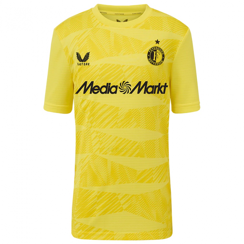 נשים סטפן קוק #1 צהוב שחור חולצת שוער 2025/26 חולצה קצרה