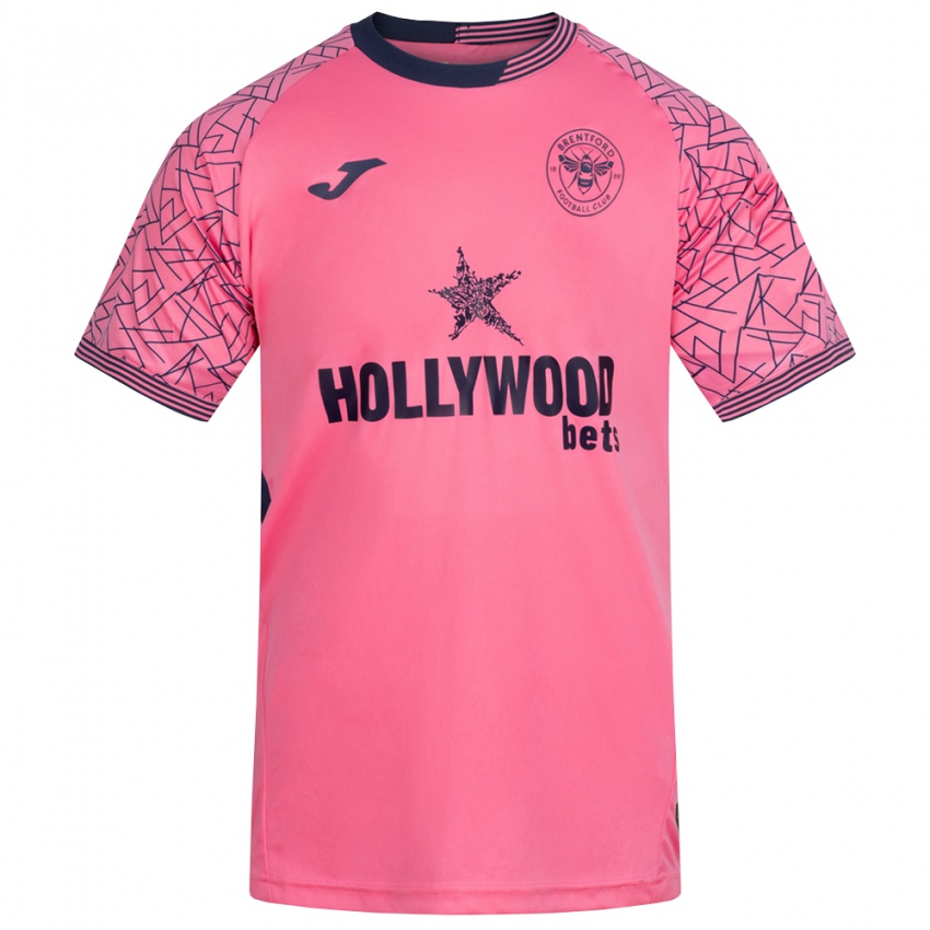 נשים ברנטפורד ורוד שחור חולצת שוער 2025/26 חולצה קצרה