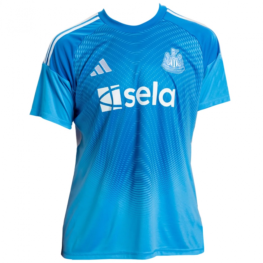 נשים ניוקאסל יונייטד כחול לבן חולצת שוער 2025/26 חולצה קצרה