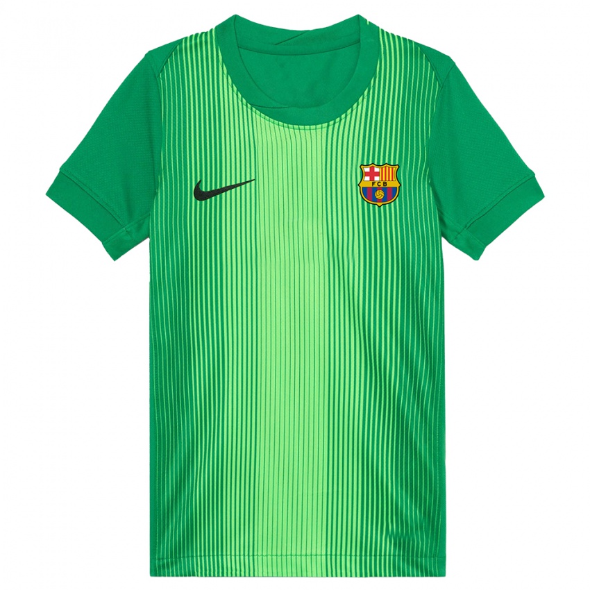 נשים ברצלונה ירוק שחור חולצת שוער 2025/26 חולצה קצרה נשים ברצלונה ירוק שחור חולצת שוער 2025/26 חולצה קצרה