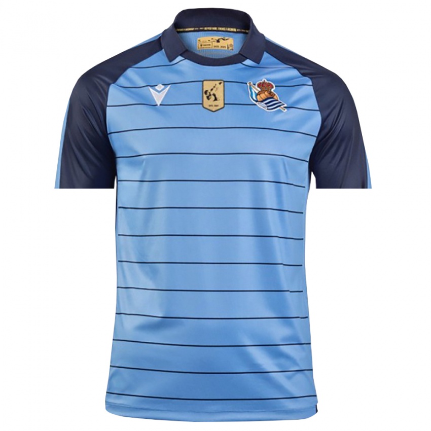 נשים ריאל סוסיאדד כחול נייבי חולצת שוער 2025/26 חולצה קצרה