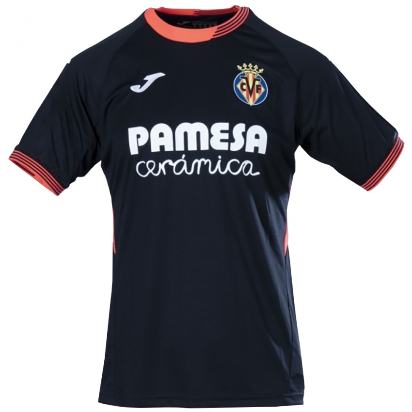 נשים ויאריאל שחור לבן כתום חולצת שוער 2025/26 חולצה קצרה