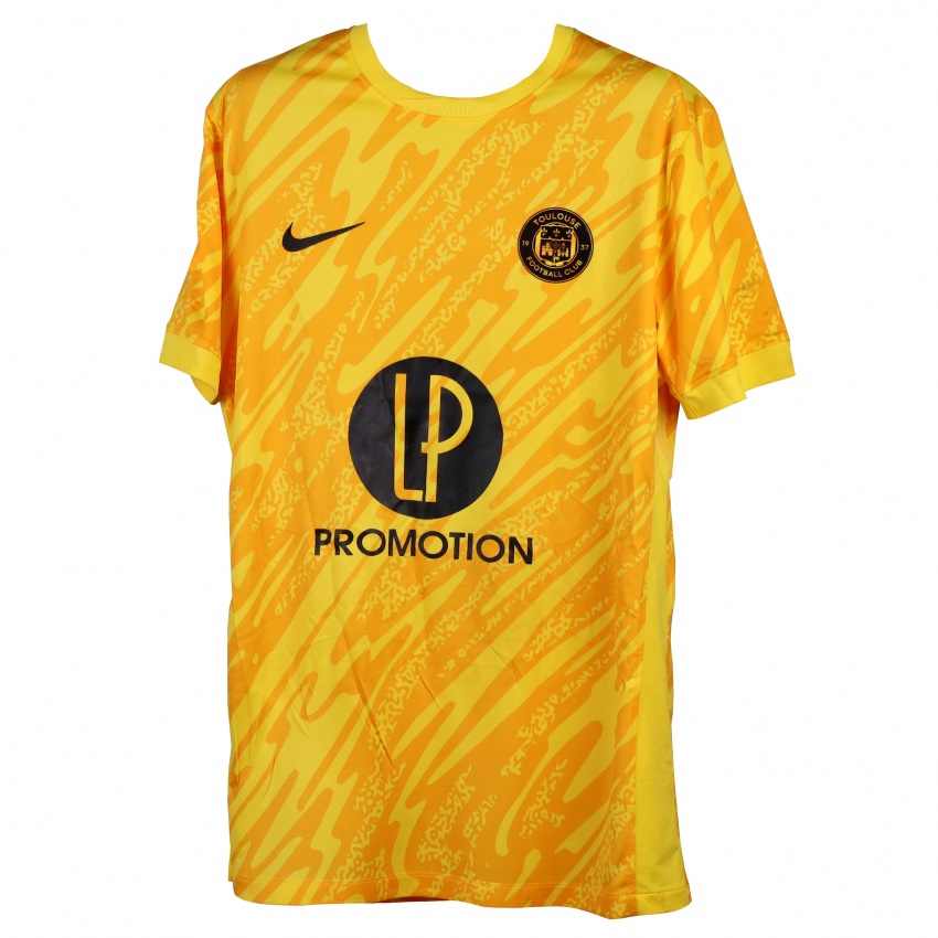 נשים טולוז צהוב שחור חולצת שוער 2025/26 חולצה קצרה