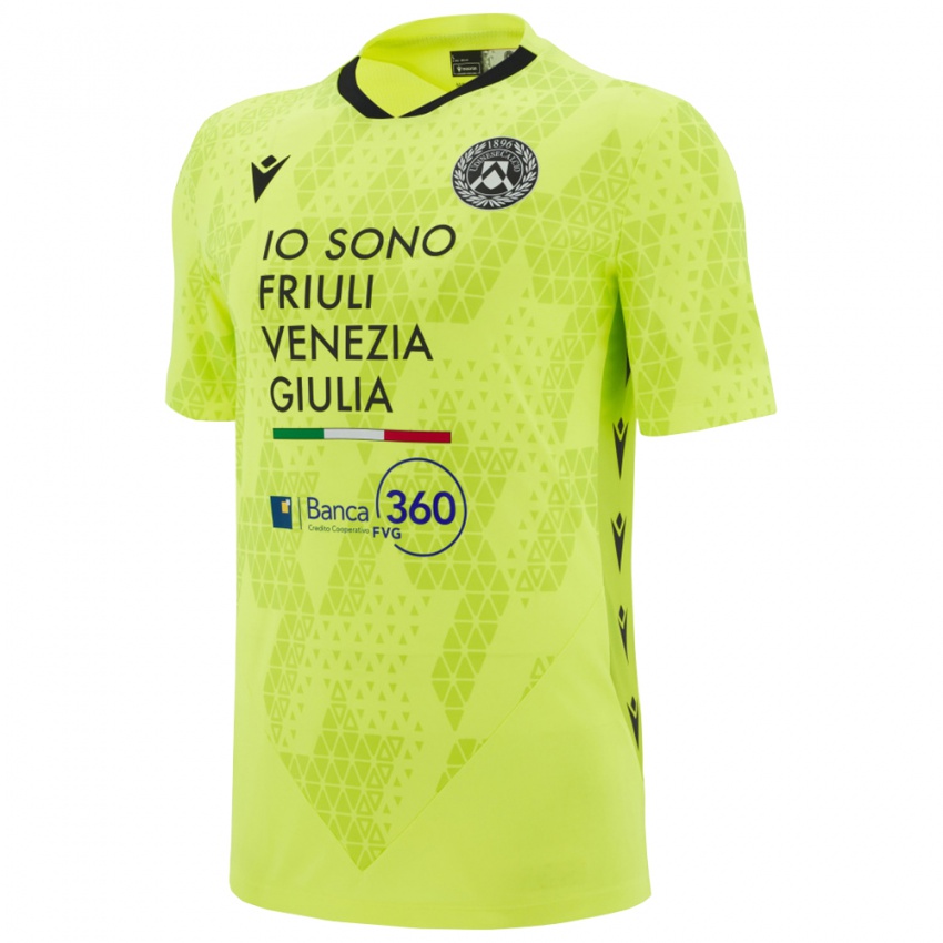 נשים אודינזה ירוק צהוב שחור חולצת שוער 2025/26 חולצה קצרה