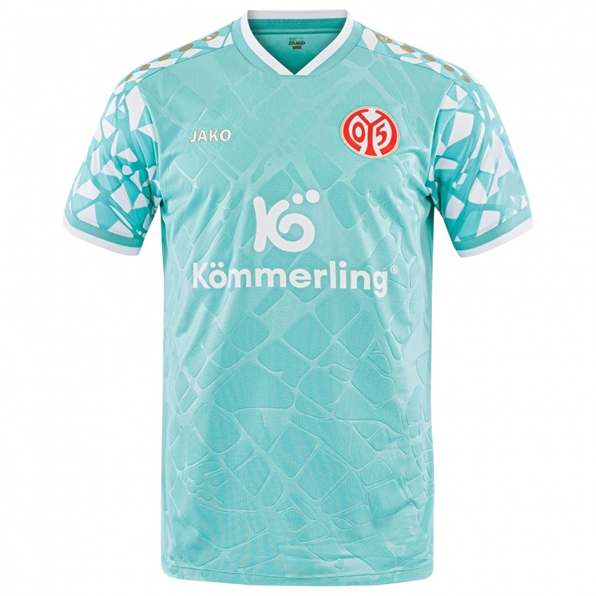 נשים לוק קווין גאואר #28 לבן טורקיז חולצת שוער 2025/26 חולצה קצרה