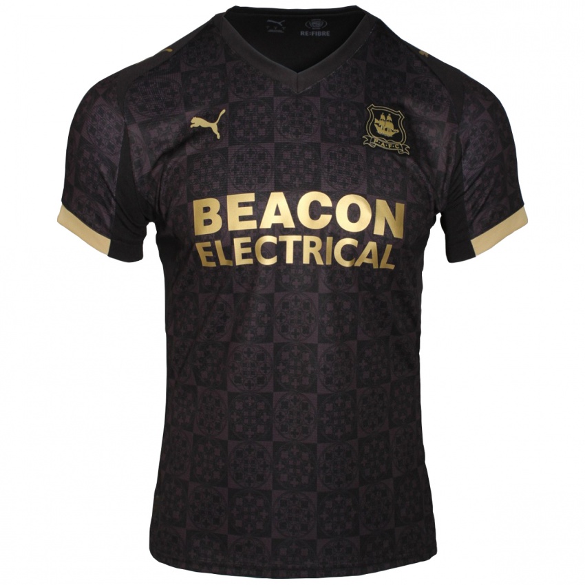 נשים רוזי מקדונל #3 שחור זהב הרחק ג'רזי 2025/26 חולצה קצרה