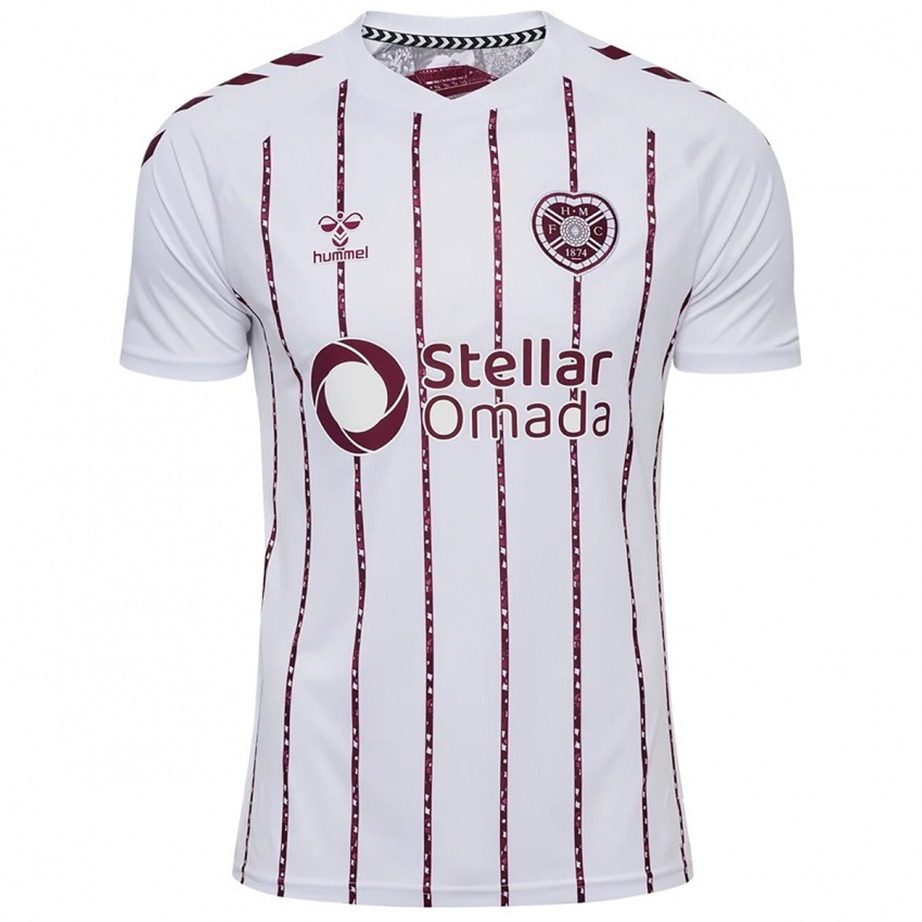 נשים השם שלך #0 לבן בורדו הרחק ג'רזי 2025/26 חולצה קצרה