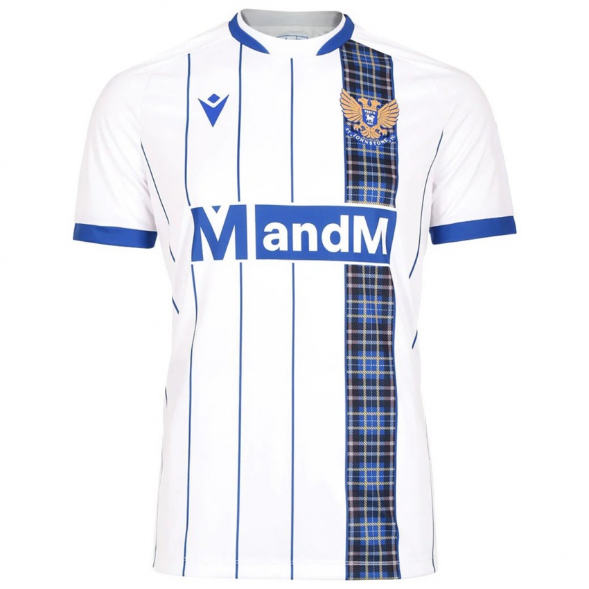 נשים ג'וש מקפייק #24 לבן כחול הרחק ג'רזי 2025/26 חולצה קצרה