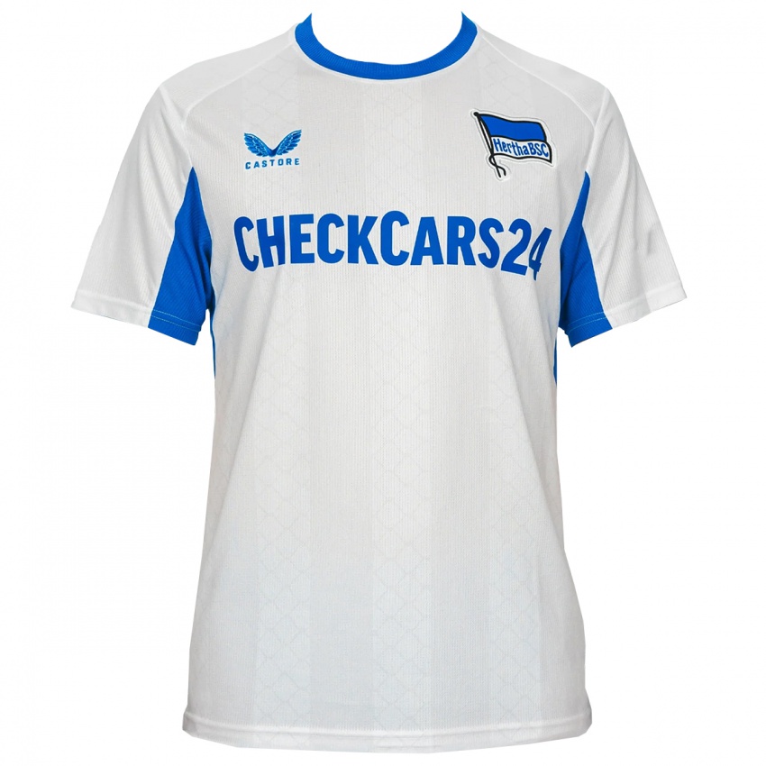 נשים מיכל קרבובניק #33 לבן כחול הרחק ג'רזי 2025/26 חולצה קצרה