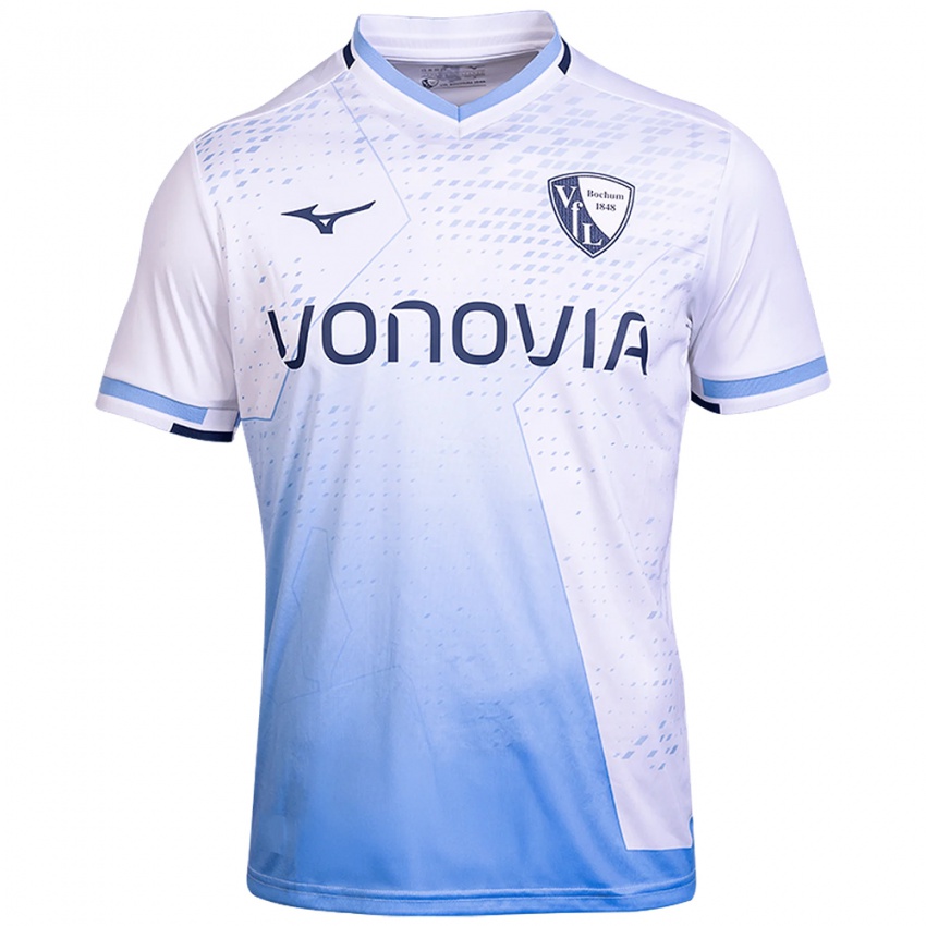 נשים שמואל במבה #18 לבן תכלת הרחק ג'רזי 2025/26 חולצה קצרה