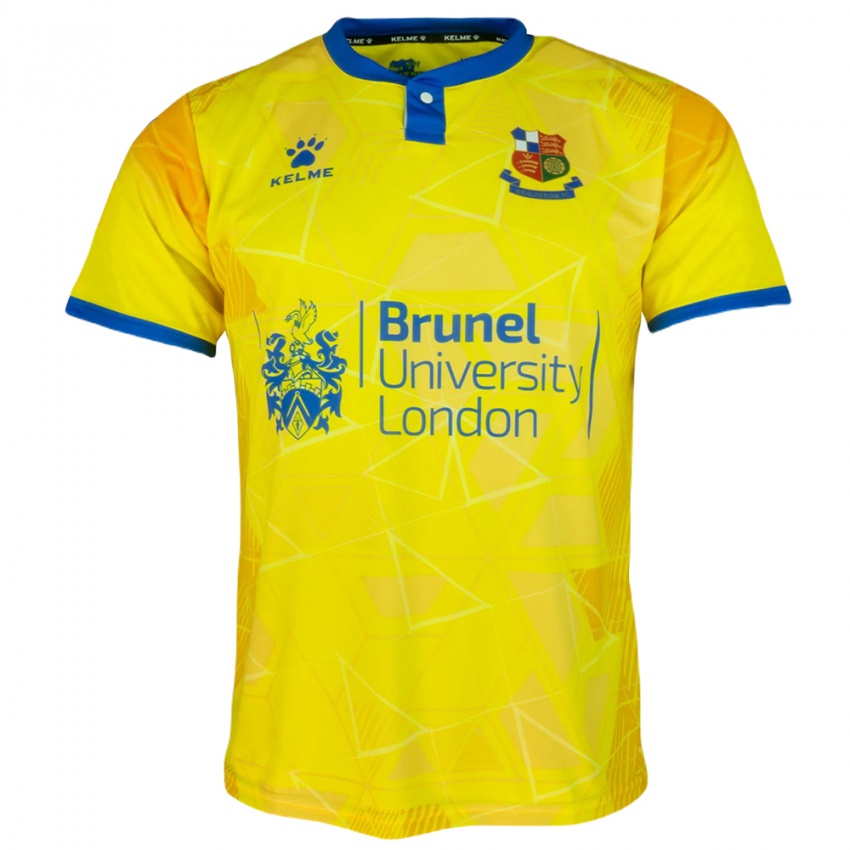 נשים סאק חסן #7 צהוב כחול הרחק ג'רזי 2025/26 חולצה קצרה