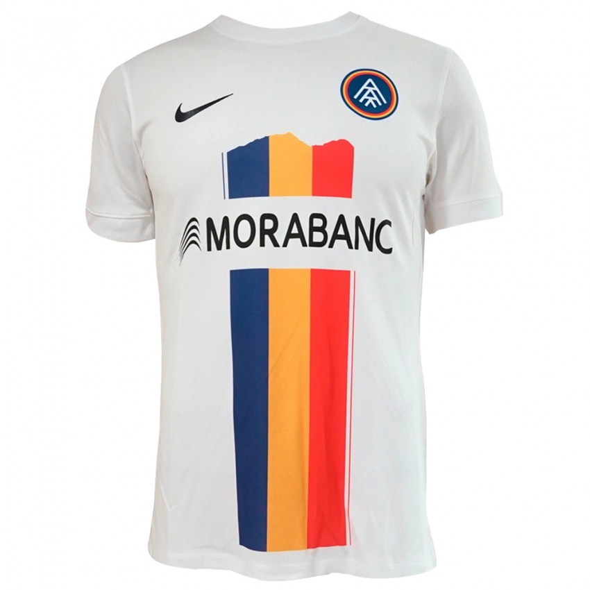 נשים אלברו מרטין #10 לבן צהוב כחול הרחק ג'רזי 2025/26 חולצה קצרה