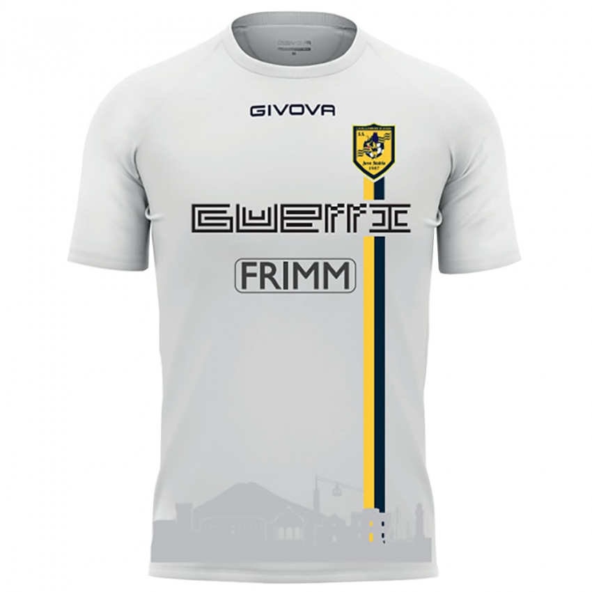 נשים דוידה בוליו #8 לבן צהוב הרחק ג'רזי 2025/26 חולצה קצרה