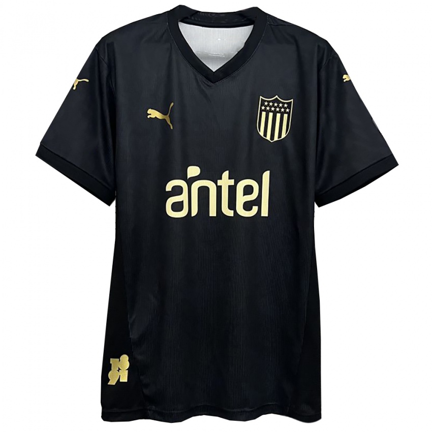 נשים Marco Oroná #13 שחור זהב הרחק ג'רזי 2025/26 חולצה קצרה נשים Marco Oroná #13 שחור זהב הרחק ג'רזי 2025/26 חולצה קצרה