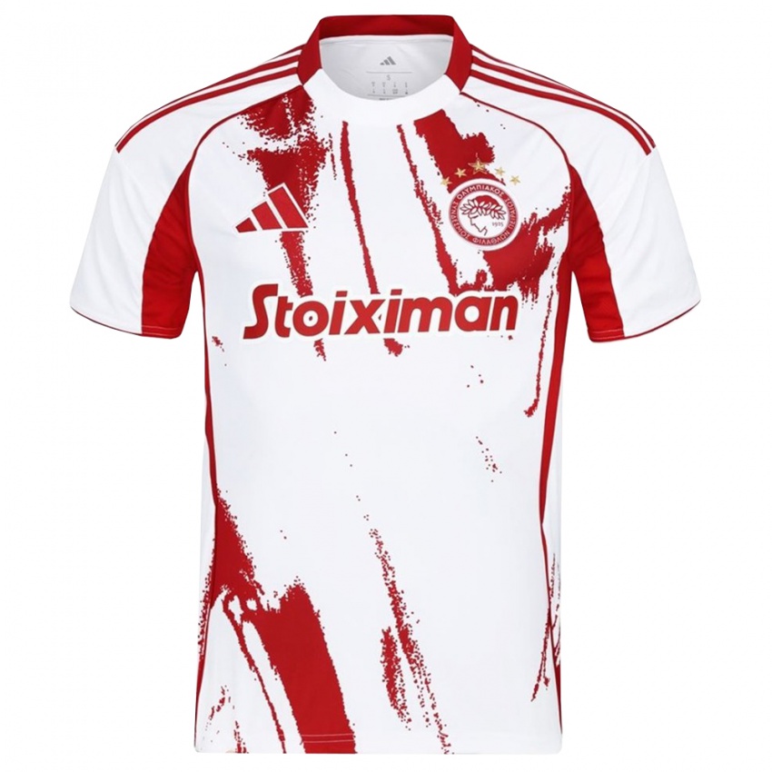 נשים השם שלך #0 לבן אדום הרחק ג'רזי 2025/26 חולצה קצרה