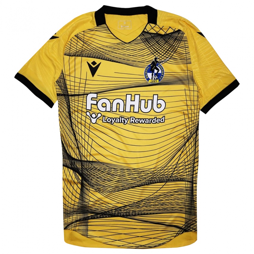 נשים בריסטול רוברס שחור צהוב חולצת שוער 2025/26 חולצה קצרה