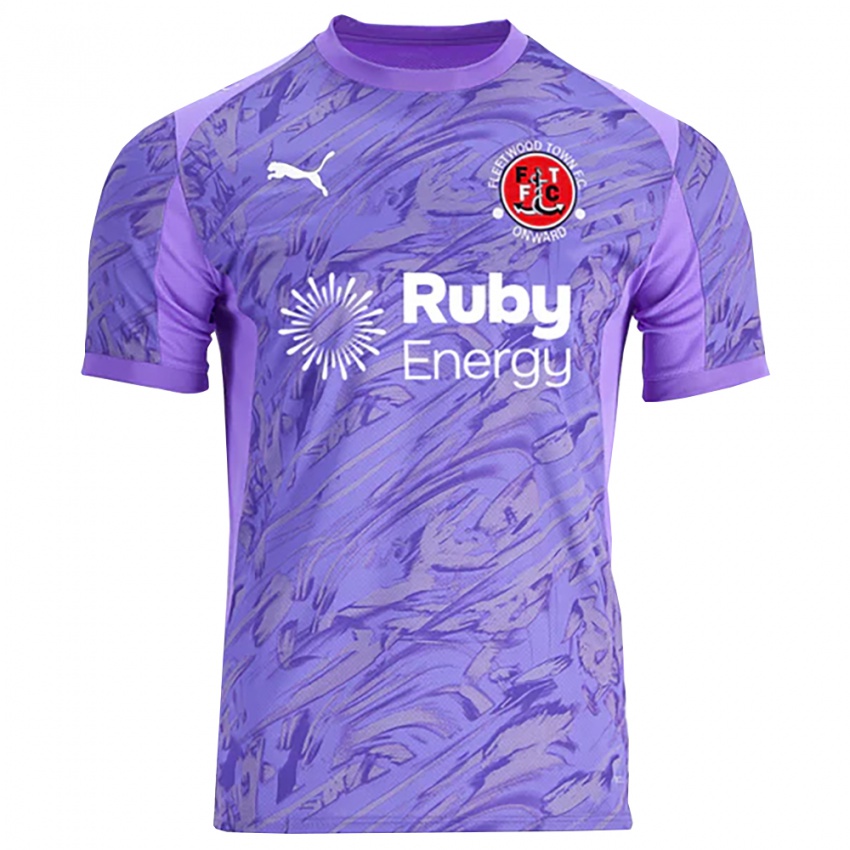 נשים פליטווד טאון אדום סגול חולצת שוער 2025/26 חולצה קצרה