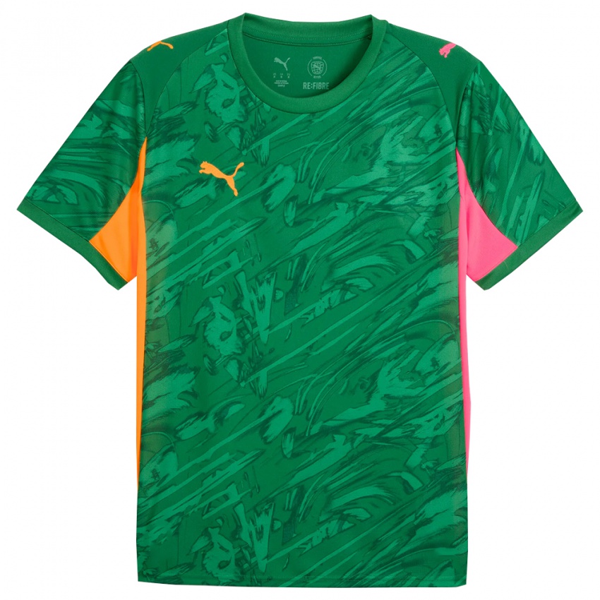 נשים בארו ירוק ורוד חולצת שוער 2025/26 חולצה קצרה