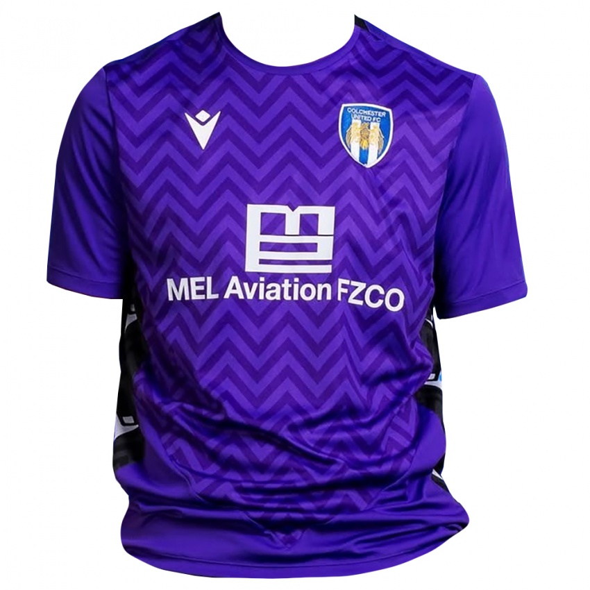 נשים הריסון צ׳מברליין #46 לבן סגול חולצת שוער 2025/26 חולצה קצרה נשים הריסון צ׳מברליין #46 לבן סגול חולצת שוער 2025/26 חולצה קצרה