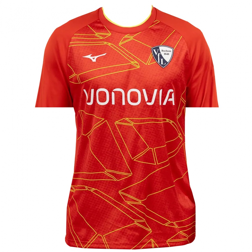 נשים פין גרגור קוטירבה #1 אדום לבן חולצת שוער 2025/26 חולצה קצרה