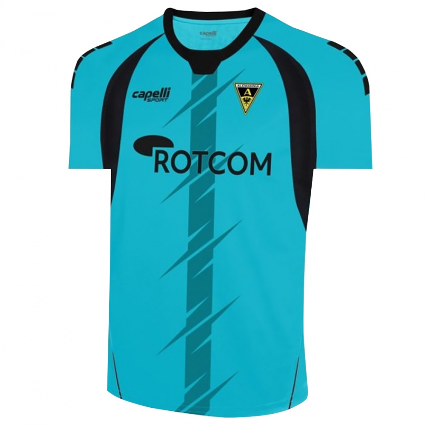 נשים עדנאן צ'יקיץ' #22 ציאן חולצת שוער 2025/26 חולצה קצרה