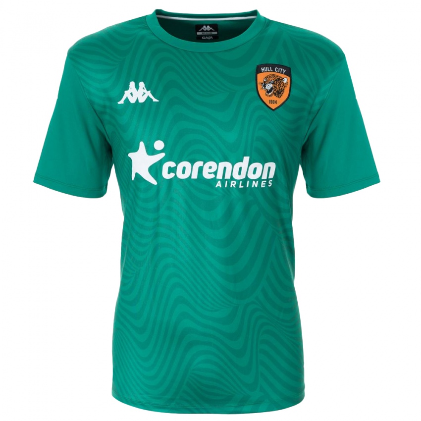 נשים האל סיטי ירוק לבן חולצת שוער 2025/26 חולצה קצרה