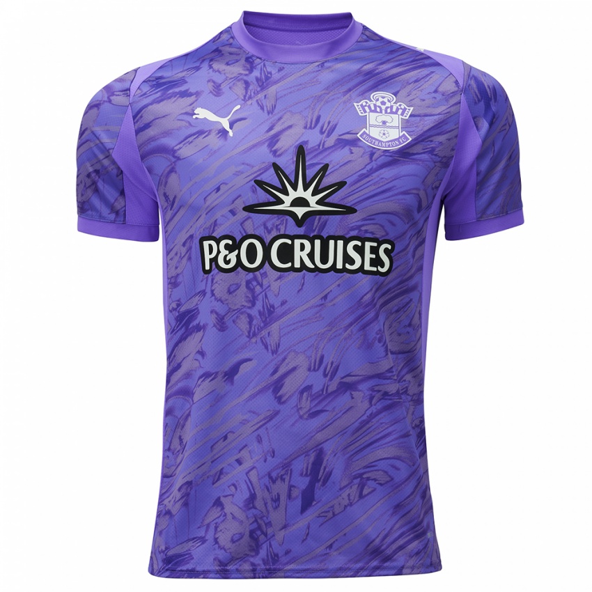 נשים פראן סטנסון #22 סגול לבן חולצת שוער 2025/26 חולצה קצרה