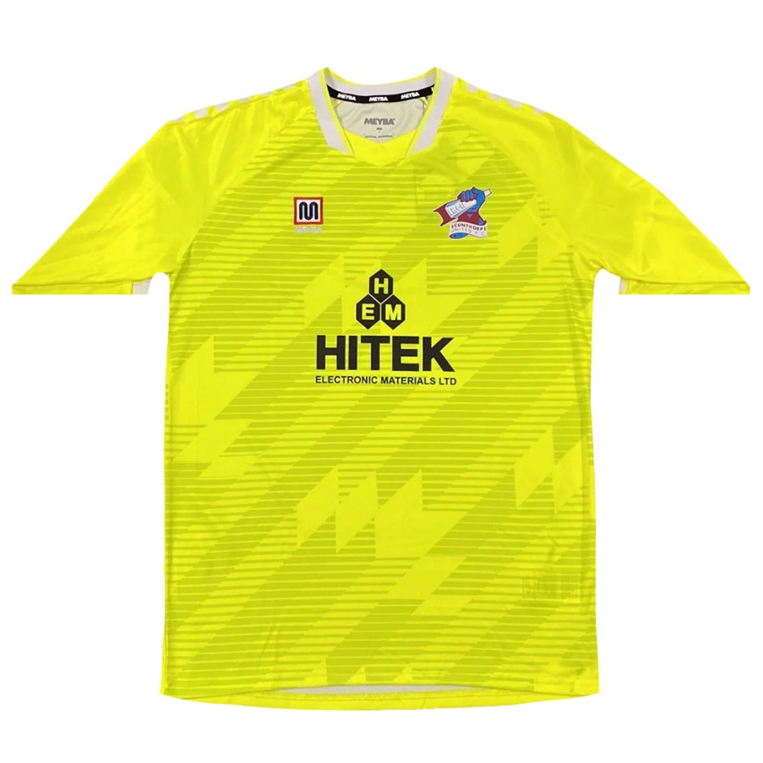 נשים סקאנת'ורפ יונייטד שחור צהוב חולצת שוער 2025/26 חולצה קצרה