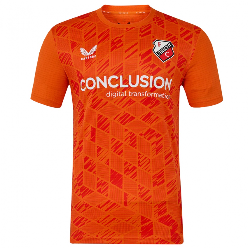 נשים פמקה בסטיאן #1 כתום שחור חולצת שוער 2025/26 חולצה קצרה