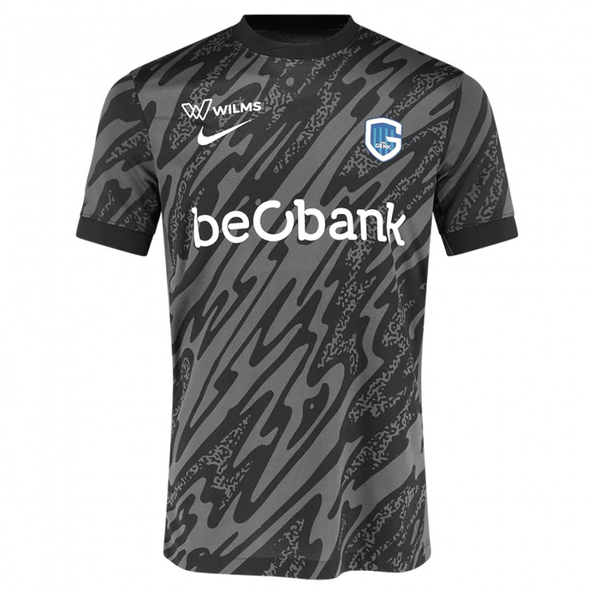 נשים הנדריק ואן קרומברוז' #1 אפור כהה שחור חולצת שוער 2025/26 חולצה קצרה