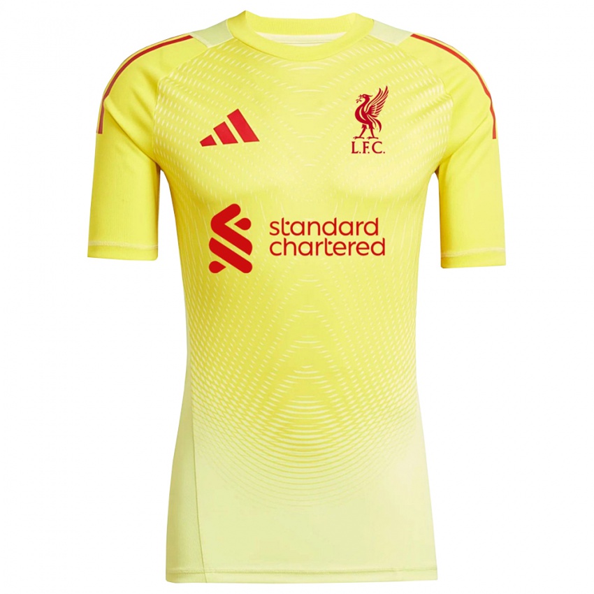 נשים פרדי וודמן #28 צהוב אדום חולצת שוער 2025/26 חולצה קצרה