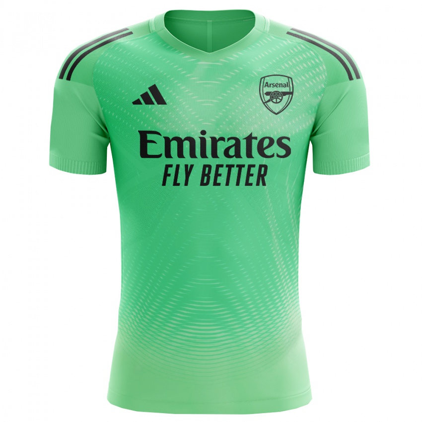 נשים ארסנל ירוק בהיר שחור חולצת שוער 2025/26 חולצה קצרה
