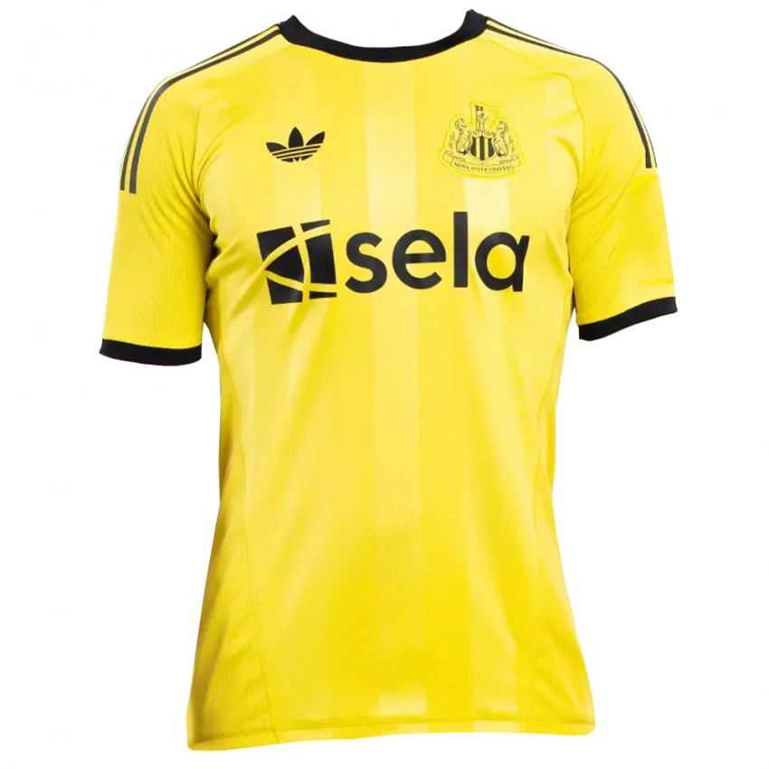 נשים ניוקאסל יונייטד צהוב שחור חולצת שוער 2025/26 חולצה קצרה