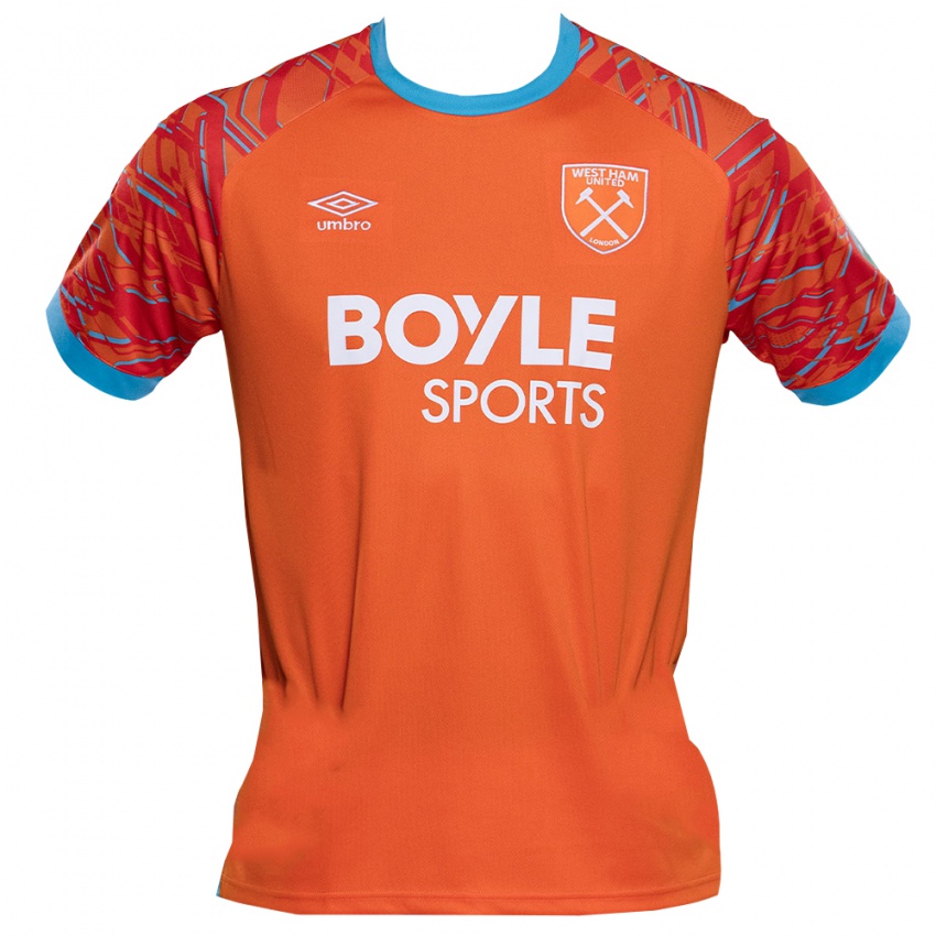 נשים פינלי הריק #49 כתום לבן חולצת שוער 2025/26 חולצה קצרה