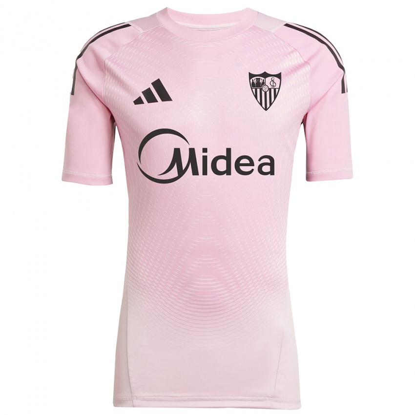 נשים סרג'יו רסיו #25 ורוד שחור חולצת שוער 2025/26 חולצה קצרה