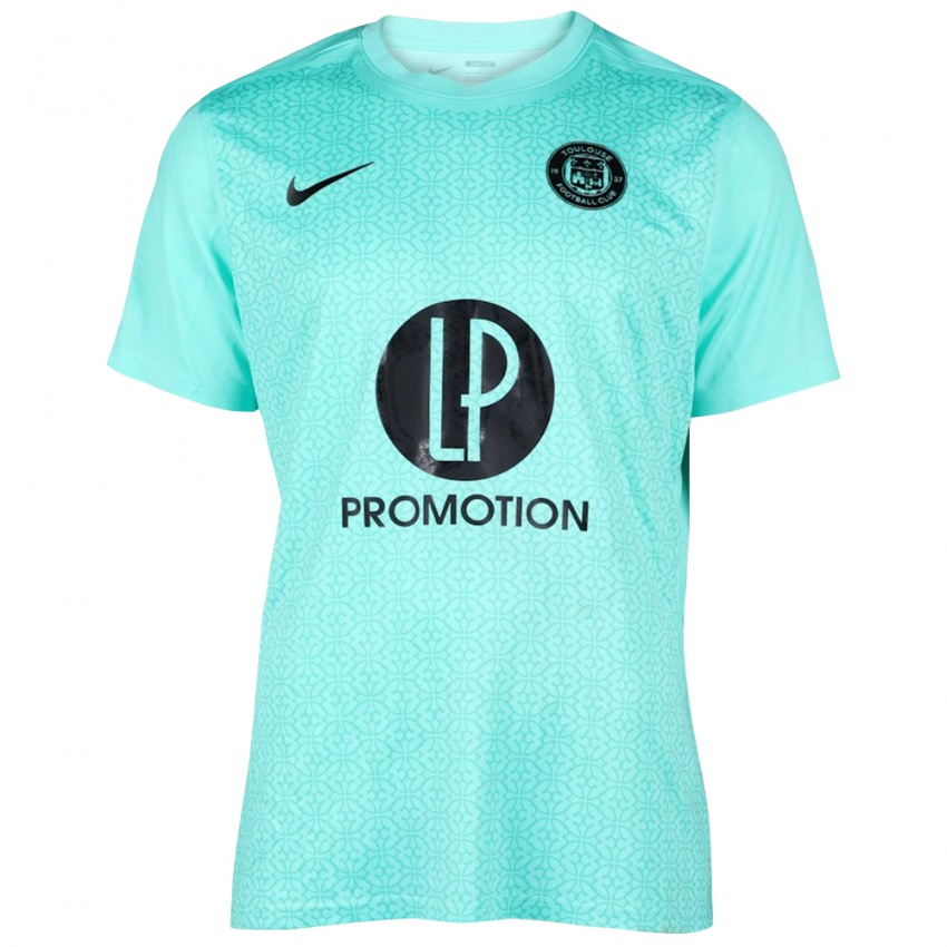 נשים טולוז אקווה שחור חולצת שוער 2025/26 חולצה קצרה