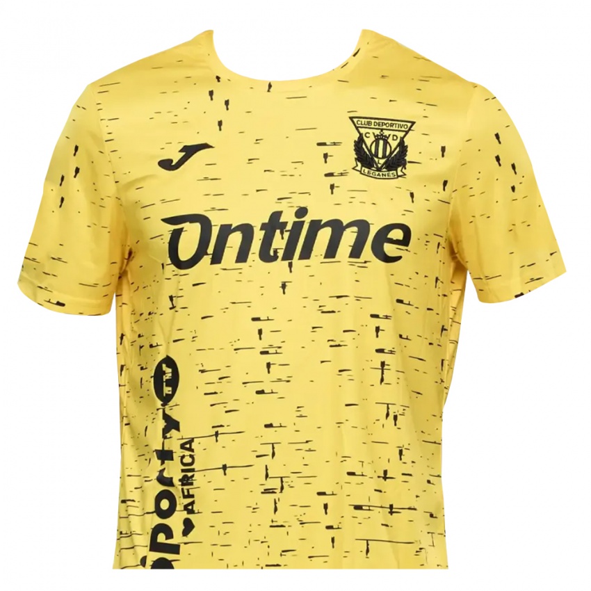 נשים לגאנס צהוב שחור חולצת שוער 2025/26 חולצה קצרה