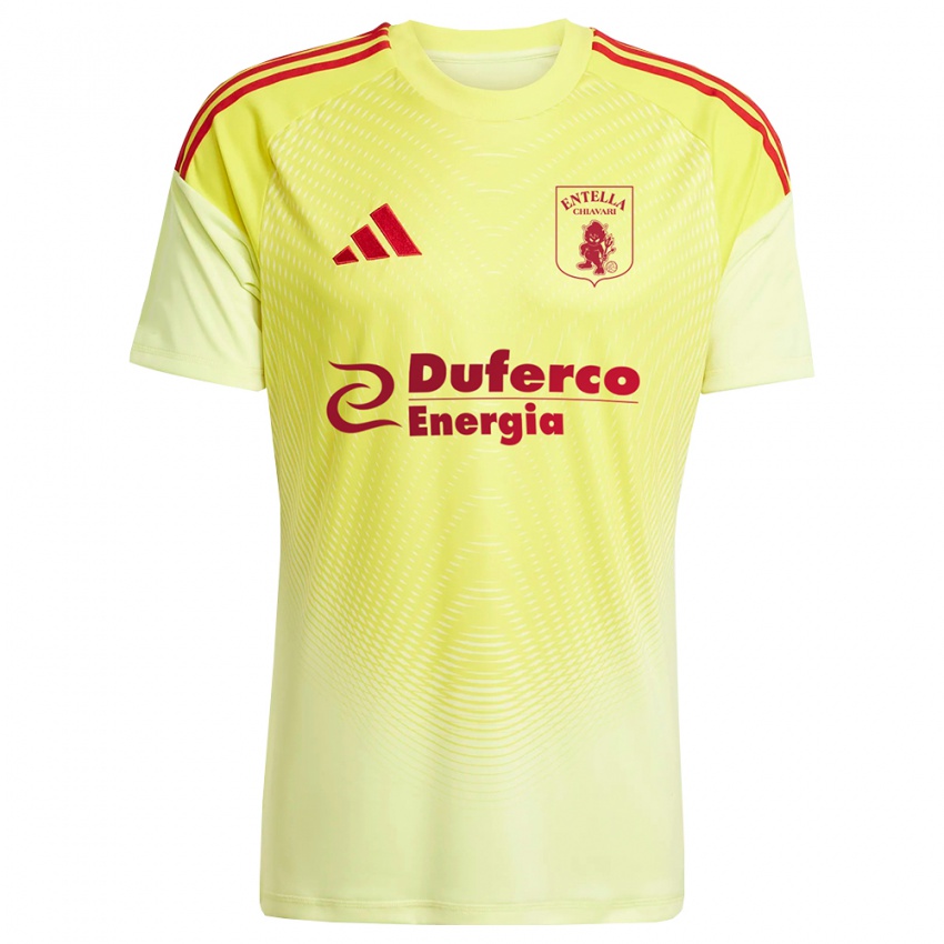 נשים פרנצ'סקו מאיולי #12 אדום צהוב בהיר חולצת שוער 2025/26 חולצה קצרה