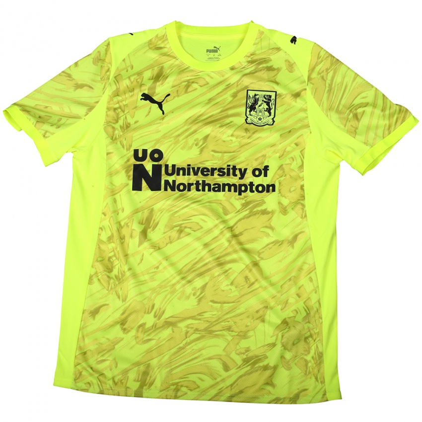 נשים נורת'המפטון טאון ירוק פלורסנט חולצת שוער 2025/26 חולצה קצרה נשים נורת'המפטון טאון ירוק פלורסנט חולצת שוער 2025/26 חולצה קצרה