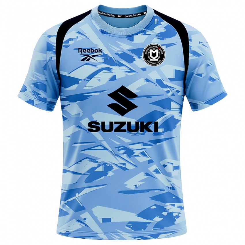 נשים מילטון קיינס דונס אפור כחול בהיר חולצת שוער 2025/26 חולצה קצרה נשים מילטון קיינס דונס אפור כחול בהיר חולצת שוער 2025/26 חולצה קצרה